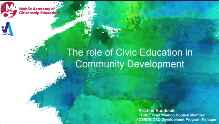 The Role Of Civic Education In Community Development Eastern European 