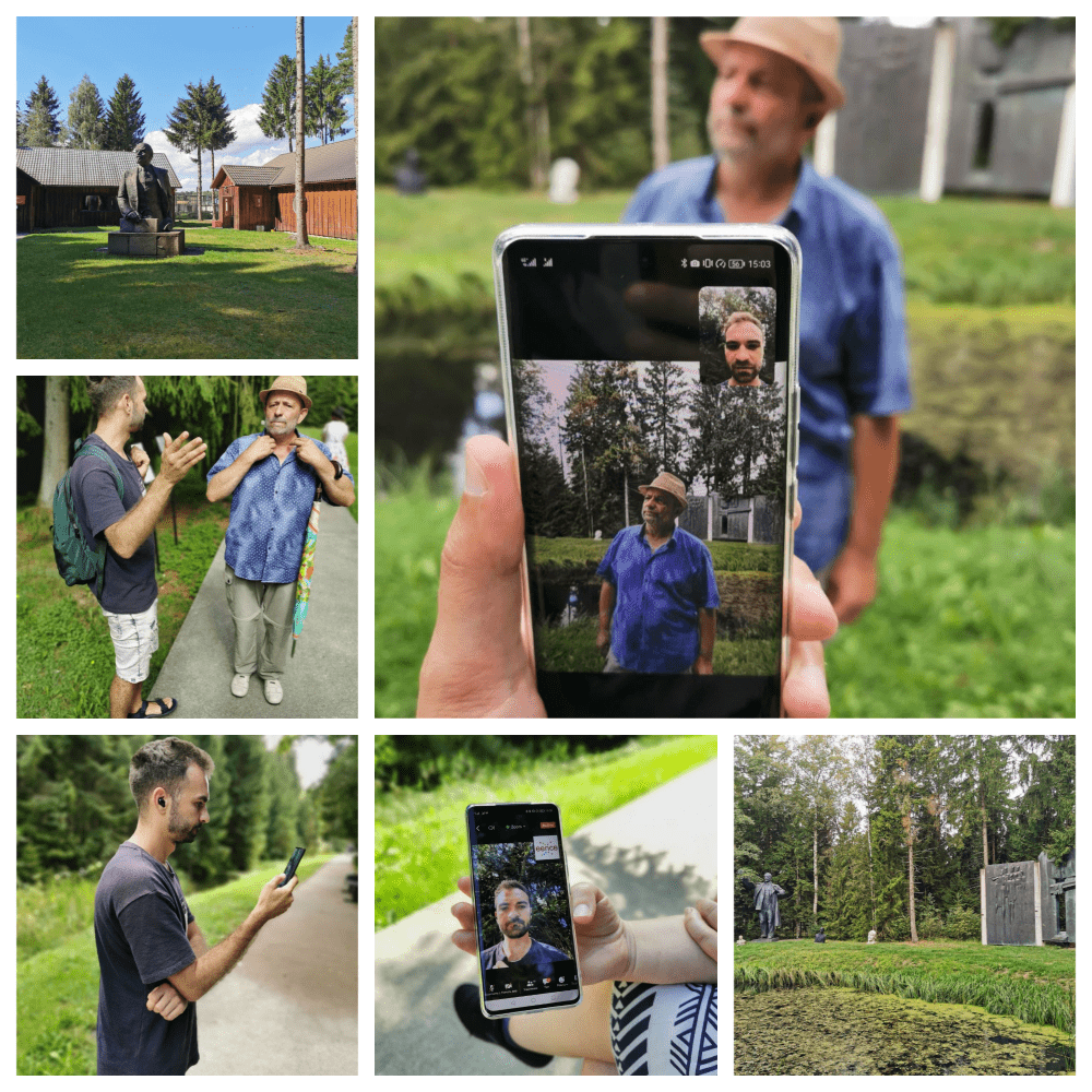 Участники Каравана EENCE провели онлайн экскурсию по парку коммунистического наследия в Грутасе