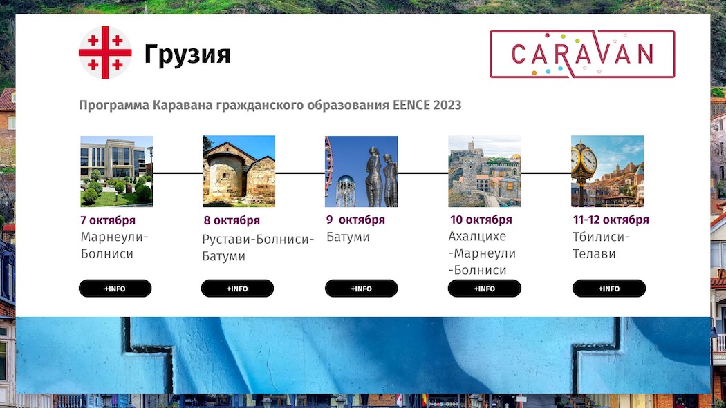 Смотрите программу Каравана гражданского образования в Грузии